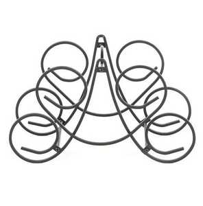 Estante de hierro para botellas de vino estilo rústico, venta al por mayor, para decoración del hogar, cocina, mesa de comedor, exhibidor de champán y vino, para bar. - Product Image 2