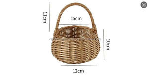 Panier en rotin avec poignée - Product Image 3