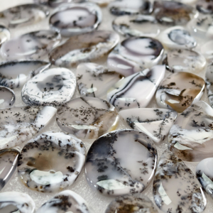 Lot de pierres précieuses d'agate dendritique à prix de gros - Cabochons naturels parfaits pour la création de bijoux 22x20x3mm 65x25x3mm - Moyenne - 31 carats - Product Image 3