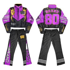 Chaqueta Cortavientos Unisex Personalizada con Bloques de Color por Sublimación, Satinada, Ecológica, Tallas Grandes, con Cremallera, Estilo Urbano, Chándal de Nylon para Invierno - Product Image 1