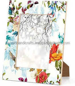 Marco de Fotos de Madera con Encanto Rústico, Pintado a Mano, Estilo Vintage y Moderno, Tamaño Personalizado, Frente de Vidrio - Product Image 5