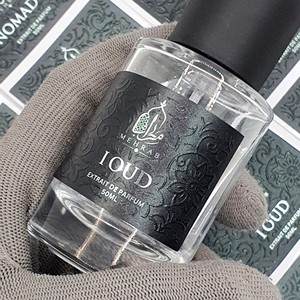 High End Foil Stamp Embossed UV Printed Waterproof Bottle <b>Stickers</b> Luxury Fragrance Custom Silver Chrome Foil Perfume Lotion - Product Image 3