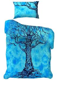 Funda de edredón de tamaño doble hecha a mano, edredón seco con estampado de árbol de la vida, sábanas de algodón, ropa de cama moderna para el hogar de consignadores indios - Product Image 6