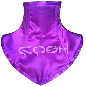 Collier de corset à col haut en satin violet brillant - Product Image 3