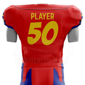 ชุดอเมริกันฟุตบอลทำจากวัสดุที่ดีที่สุดชุดอเมริกันฟุตบอลออกแบบโลโก้ของคุณเอง - Product Image 5