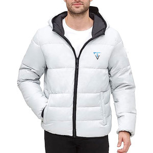 High Quality Durable Material Breathable Hooded Men Puffer <b>Jacket</b> Best Selling Multi <b>Pockets</b> <b>Zipper</b> Closure Winter <b>Jacket</b> - Product Image 1
