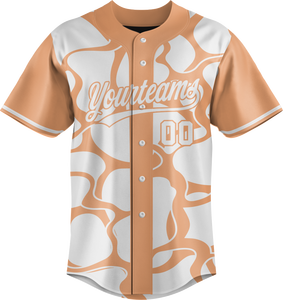 T-shirt de baseball imprimé respirant 100 % polyester 180 grammes, personnalisable, manches courtes, col en V, broderie de logo d'équipe sur mesure - Product Image 2