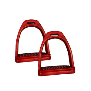 Black <b>Engineering</b> <b>Plastic</b> Equestrian Tool Accessories with Anti Slip Rubber Pads - High-strength Stirrups - Product Image 4