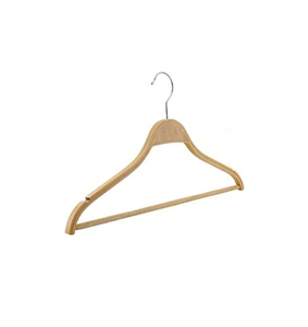 Cintre en bois écologique de qualité supérieure pour chambre à coucher, prix abordable avec logo personnalisé - Product Image 2