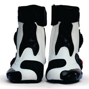 Bottes de moto sur mesure, embout en acier, imperméables, respirantes, en cuir, chaussures de moto pour l'été, matériau en cuir personnalisé - Product Image 2