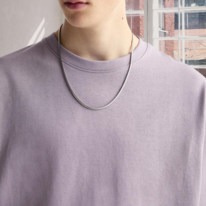T-shirt Homme Oversize en Gros, Coton Lourd 100%, Épaules Tombantes, Luxe, Personnalisable, Vierge, Tissé, Respirant, Streetwear - Product Image 3