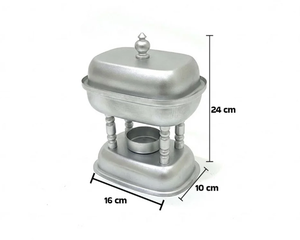 Elegant Frost Silver Stainless Steel Chafing Dish Stand Tealight Included Premium <b>Buffet</b> Food <b>Warmer</b> Eco-friendly Catering - Product Image 1