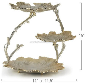 Soporte de pastel de metal pesado para pasteles de boda grandes Soporte de pastel de calidad comercial en metal para hoteles de Azora Industries - Product Image 5