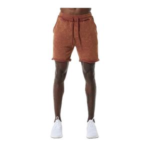 Acid <b>Wash</b> Shorts for <b>Boys</b> With Two Pockets Drawstring Waist Streetwear Summer Outdoor Shorts With Custom Logo Printed - Product Image 1
