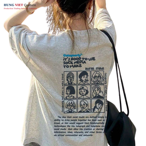 เสื้อยืดผู้ชาย3D วินเทจแบบปรับแต่งได้เสื้อยืดผ้าฝ้ายหนัก260กรัมระบายอากาศได้ดีเป็นมิตรกับสิ่งแวดล้อมสเปรย์พ่นสีหิน - Product Image 1