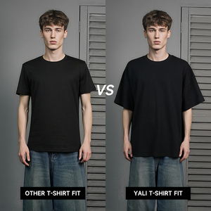 En stock, prêt à être expédié, vente en gros, ODM, t-shirt vierge en coton biologique premium 240 g/m², écologique, épais, structuré et confortable 2026 - Product Image 3