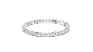 Bracelet tennis classique en diamants ronds cultivés en laboratoire, serti en or blanc 18 carats, pour un usage quotidien au bureau, mariage, fiançailles, pour femmes - Product Image 2