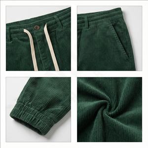 กางเกงสเวตเตอร์ผ้าลูกฟูกสำหรับผู้ชายสำหรับฤดูหนาว - Product Image 4