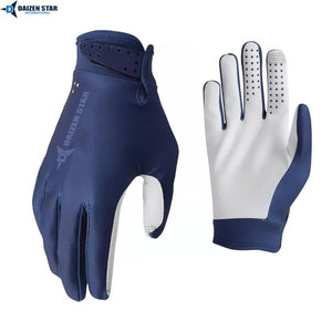 Gants de motocross personnalisés en polyester à doigts entiers, respirants, antidérapants, compatibles écran tactile, en cuir organique, fermeture auto-agrippante, pour la course - Product Image 6