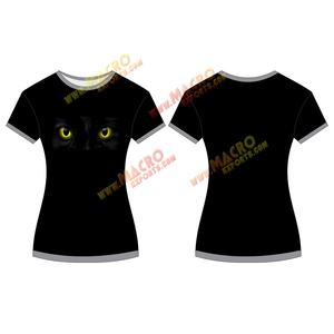 5% สแปนเด็กซ์แขนสั้นสำหรับผู้หญิงเสื้อยืดลายสก็อตแบบทางการสำหรับผ้าคอตตอน95% พร้อมคุณสมบัติแห้งเร็วและซักเครื่องได้ - Product Image 1