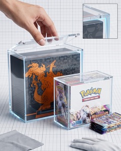 Modern Clear Acrylic Customized Pre-Assembled Anti-Rust Booster <b>Box</b> Magnetic Lid Polished Surface for - Product Image 3