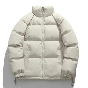 <b>Mens</b> Winter Hooded Puffer Jacket with <b>Sherpa</b> Lining Denim Warm Lightweight & Windproof Custom Logos Colors & Sizes Available - Product Image 4