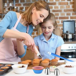 236pcs Cake Decorating Kit Safe Stainless Steel/PP/TPU/<b>Silicone</b> <b>Baking</b> Tools 46 Tips 4 Couplers 6 Cookie Molds for Supplies - Product Image 4