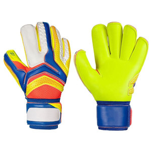 Football Goalkeeper Gloves <b>Full</b> Finger Neon Green Leather Waterproof Adjustable Wrist Strap Non <b>Slip</b> Breathable Unisex Hook Loop - Product Image 3