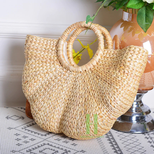 Boho Water Hyacinth Handbag <b>Straw</b> <b>Summer</b> <b>Bag</b> Handmade <b>Straw</b> Handbag Woven Beach <b>Bag</b> From HNH Craft Vietnam - Product Image 1