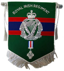 Heraldry Crest Flag Large Hand Embroidered Bullion Crest Coat of Arms Personalized Pennant a Personal or Family Coat of Arms - Product Image 6