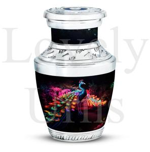Urna Funeraria Decorativa con Diseño de Pavo Real, para Cenizas Humanas, Recuerdo Conmemorativo para Adultos - Product Image 3