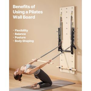 Macchina Pilates Reformer a Parete in Legno d'Acero con Springboard e Molle di Resistenza per Yoga e Fitness - Product Image 2