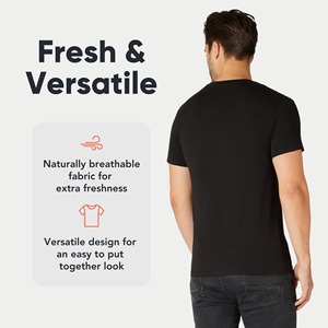 100% Cotton Premium Men Plain Cotton T Shirt Custom <b>Logo</b> Oversized Crew Neck Casual Summer Blank Tee for Men Printed For Unisex - Product Image 3