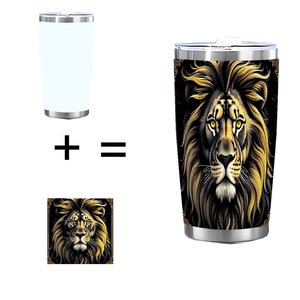 20oz Stainless Steel Tumbler Vacuum <b>Insulated</b> Double Wall Silver Side Multi Use <b>Cup</b> Home Outdoor - Product Image 1