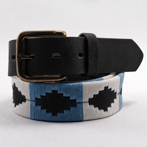 Cinturón de Polo Argentino Hecho a Mano, Cuero Genuino Tejido, Estilo Gaucho Ecuestre, Patrón Geométrico Deportivo, Alta Resistencia y Durabilidad - Product Image 3