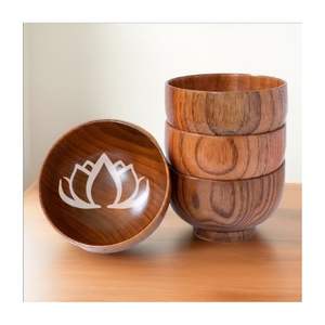 PREMIUM QUALITY 2026 Wooden Bowl Solid Wood Serving Bowl for Salad Mixing and Snack Presentation - Product Image 1