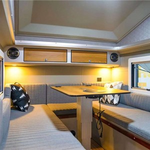 <b>Camping</b> Lightweight 4x4 Camper Travel Trailer Caravan RV Mobile Home with <b>Kitchen</b> Sleeping Space Touring Unit - Product Image 2