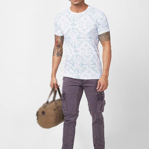 เสื้อยืดพรีเมียมผู้ชาย ผ้าคอตตอน 100% สกรีนโลโก้ได้ ใส่สบาย สไตล์สตรีทแวร์ แขนสั้น เป็นมิตรต่อสิ่งแวดล้อม น้ำหนัก 180 กรัม ซักแล้ว ระบายอากาศได้ดี - Product Image 5