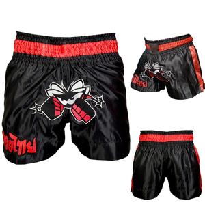 กางเกงชกมวยผู้ชายแบบใหม่ น้ำหนักเบา ปี 2026 ขายดี ขายส่ง MOQ ต่ำ ผ้าโพลีเอสเตอร์ 100% แห้งเร็ว สไตล์ไทย - Product Image 1