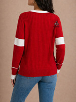 HMR Vente en gros de pulls en acrylique brodés personnalisés pour la sororité grecque Delta Sigma, modèle hiver uni