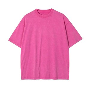 เสื้อยืดคอตตอน 100% แบบย้อมสีเอซิด ทรงโอเวอร์ไซส์ พรีเมียม เป็นมิตรกับสิ่งแวดล้อม เนื้อผ้าถัก นุ่มสบาย ทันสมัย ขายส่ง - Product Image 4