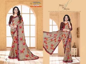 Sari con blusa para mujer que le da un aspecto elegante en la oficina, bodas, fiestas, festivales, la vida diaria y en todas las ocasiones. Muy de moda. - Product Image 4