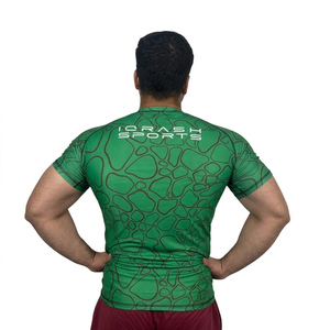 เสื้อรัดกล้ามเนื้อผู้ชายแบบใหม่ ผลิตอย่างมืออาชีพ ราคาโรงงาน พิมพ์โลโก้ตามสั่ง ชุดออกกำลังกาย - Product Image 2