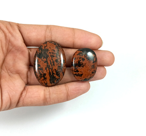 Cabochon de pierres précieuses d'obsidienne Marconi naturelle en vrac en gros en mélange de formes de pierres précieuses pour l'artisanat de bijoux et la guérison - Product Image 4