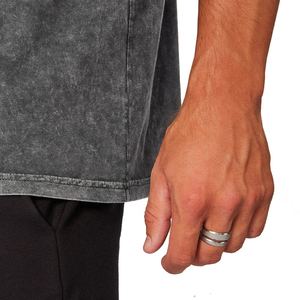Customized Summer Men's Heavy Weight <b>Acid</b> Washed T Shirt Men's <b>Drop</b> Shoulder T Shirt - Product Image 5