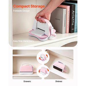 Máquina manual de troquelado y grabado en relieve con apertura de 3 pulgadas, juego portátil de troqueles y carpetas para manualidades - Product Image 6