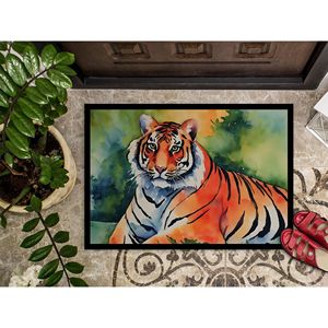 Felpudo de Tigre de Bengala, antideslizante, lavable, de pila baja, para entrada interior/exterior, 24H X 36W, felpudo para puerta Delantera - Product Image 3