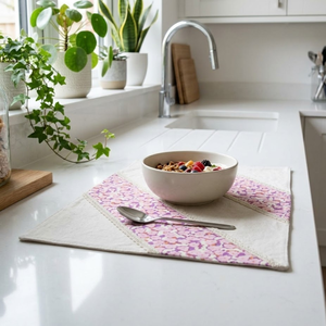 Handcrafted Cotton Table Mats <b>Set</b> Decorative Dining Table Mats |Durable Washable Reusable Eco Friendly <b>Kitchen</b> Home <b>Accessories</b> - Product Image 5