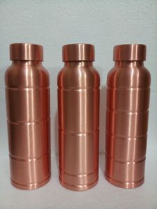 Bouteille d'eau de voyage en cuivre, gourde portable pour les voyages, les trajets quotidiens, le bureau et la consommation quotidienne - Product Image 5