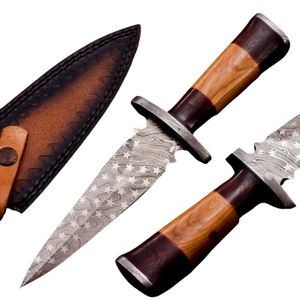 Cuchillo de acero al carbono para camping con hoja fija no ajustable, mango de madera, herramienta multifuncional para caza al aire libre, DIY, OEM disponible - Product Image 3